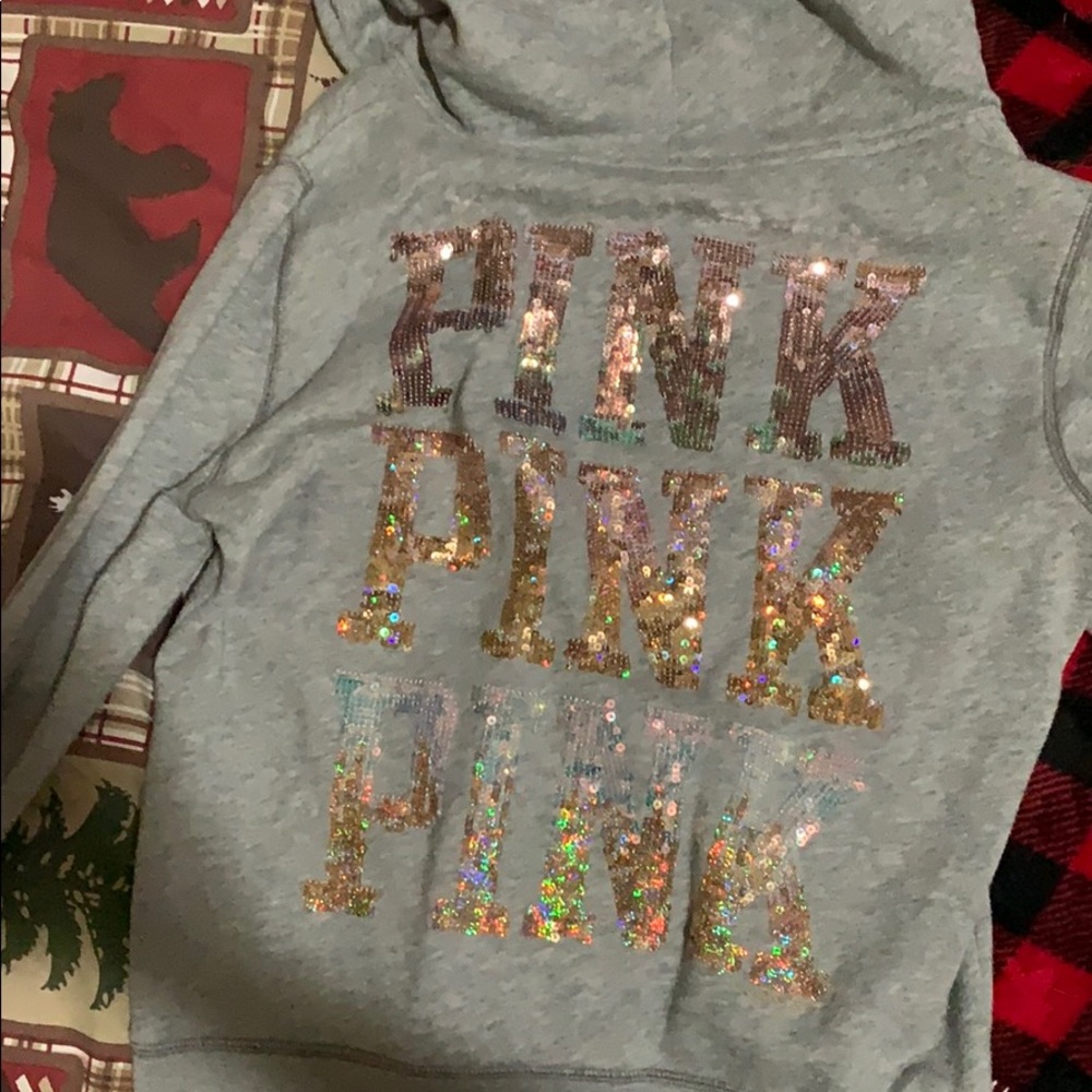 Like new Victoria secret zip up hoodie